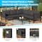 Flash Furniture Black Sectional with Storage & Charcoal Cushions GM-201108-SEC-CH-GG - alternate 4
